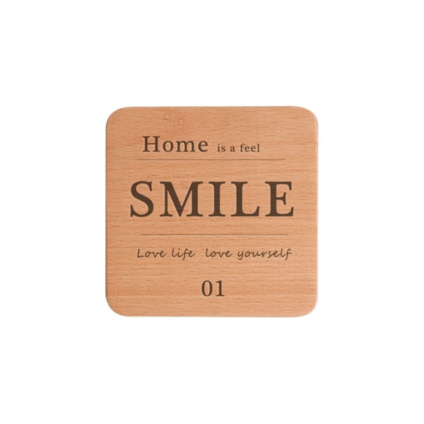 Wooden Square Custom Imprinted Coaster