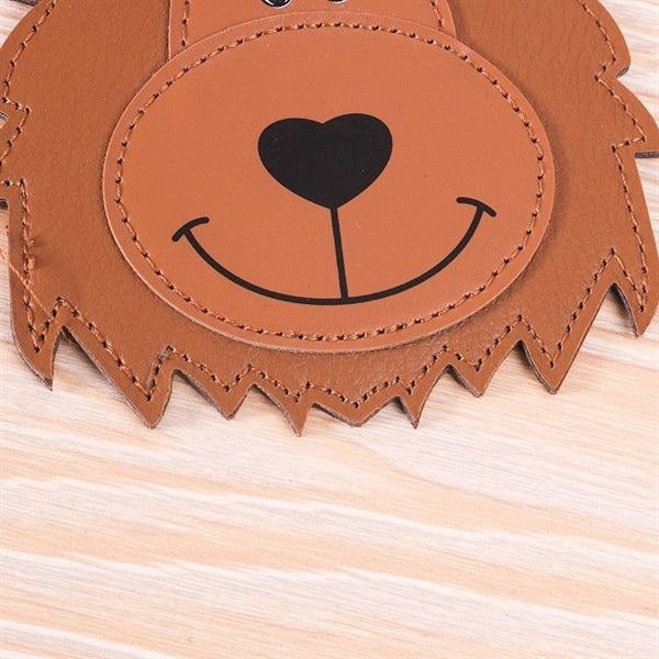 Lion-shaped Leatherette Travel Luggage Tags