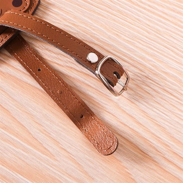 Lion-shaped Leatherette Travel Luggage Tags