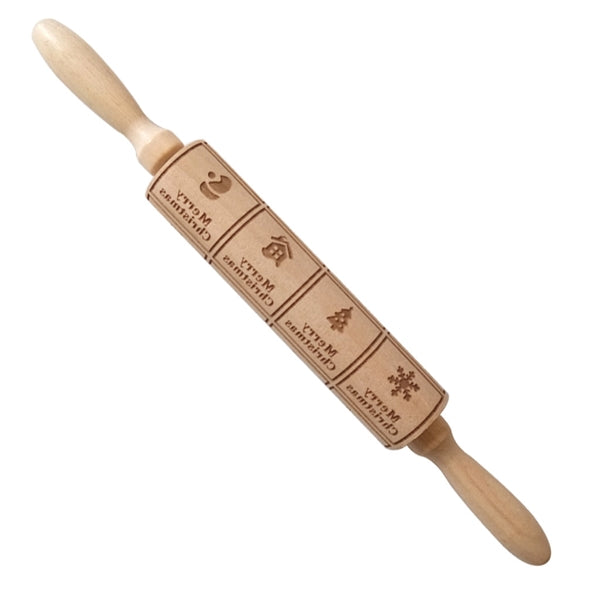Christmas Baking Rolling Pin