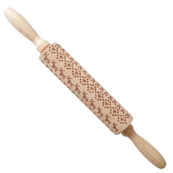 Christmas Baking Rolling Pin