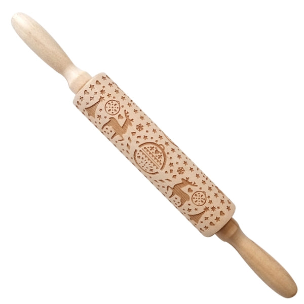 Christmas Baking Rolling Pin