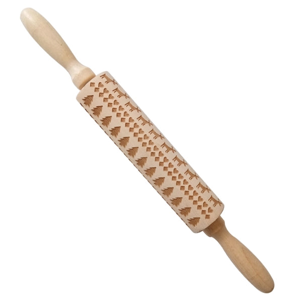 Christmas Baking Rolling Pin