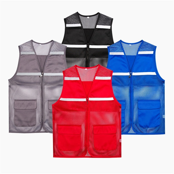 Reflective Mesh Safety Vest W/ Pocket