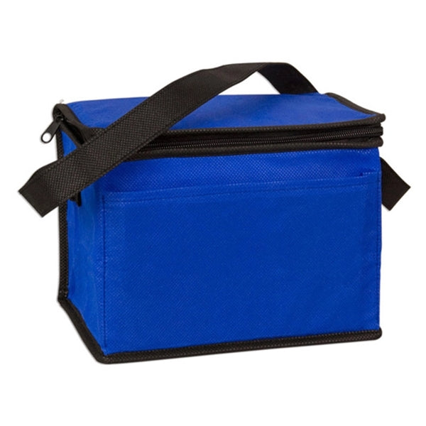 6-Pack Non-Woven Insulated Cooler Bag w/ Front Pocket
