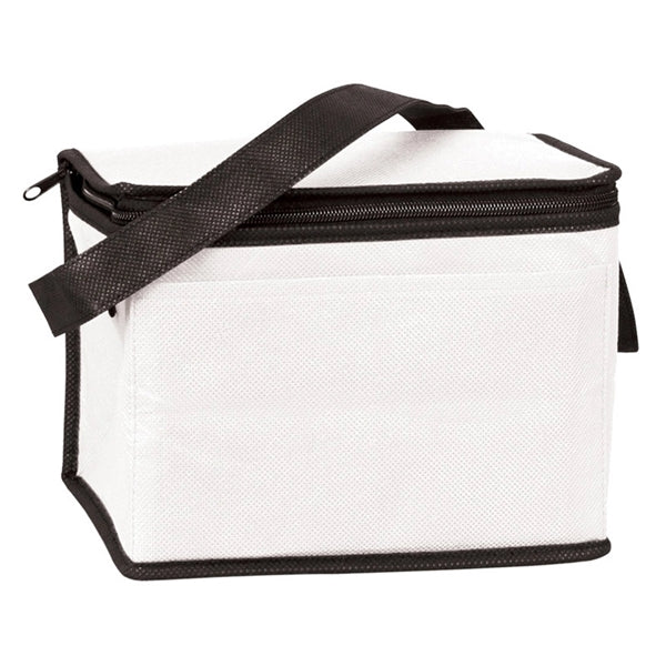 6-Pack Non-Woven Insulated Cooler Bag w/ Front Pocket