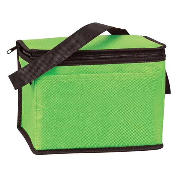 6-Pack Non-Woven Insulated Cooler Bag w/ Front Pocket