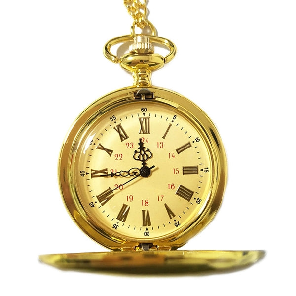 Gold or Silver Pocket Watch w/ Chain