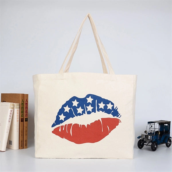 6-Bottle Canvas Cotton Wine Tote Bag