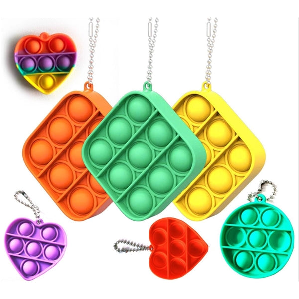 Push Bubble Toy Keychain