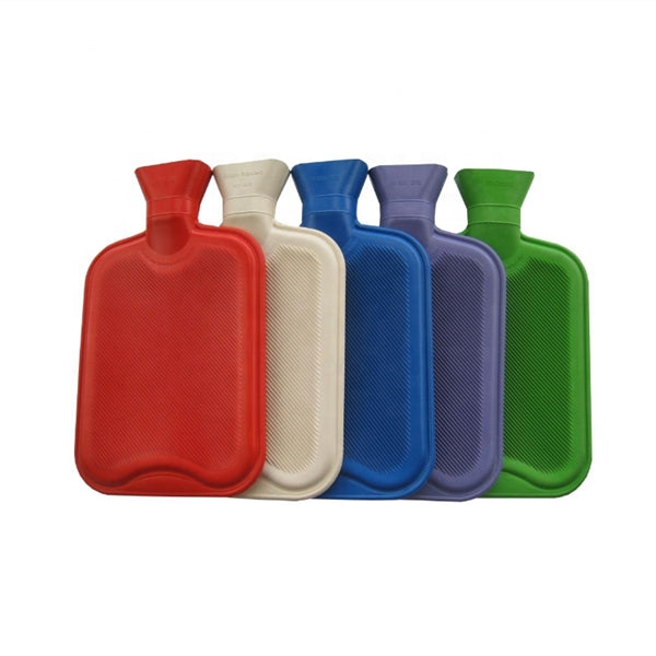 2L Rubber Hot Water Bottle with Knitted Cover