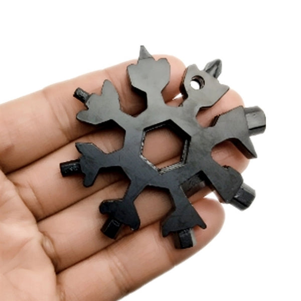 Saker 18-in-1 Snowflake Multi Tool Christmas Gift Keychain