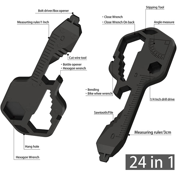 Key Shaped Pocket Multi Tool