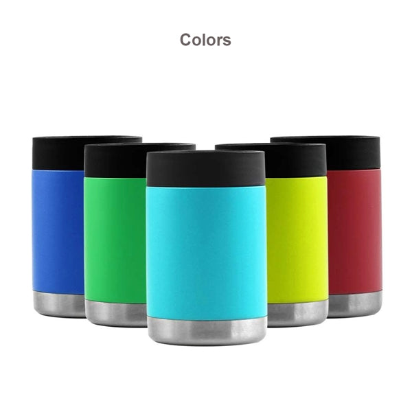 12oz Vacuum Insulated Beer Can and Bottle Cooler Holder