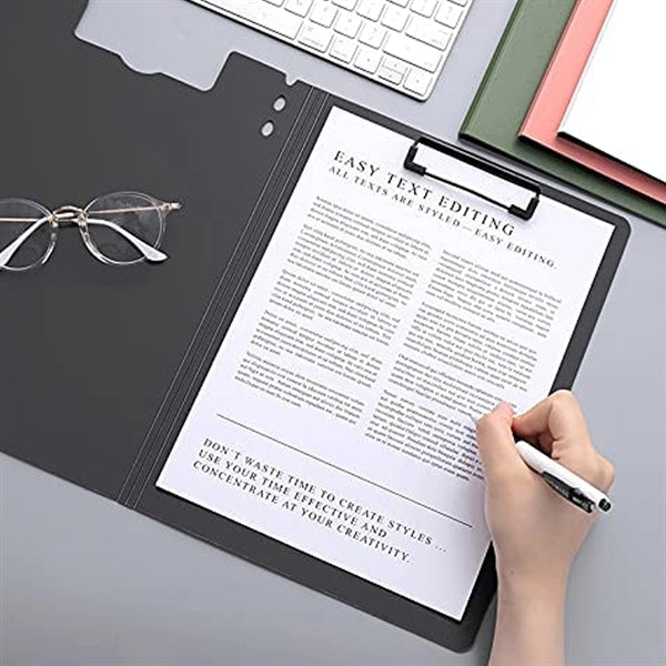 A4 Thichked Folding Waterproof File Folder Clipboard