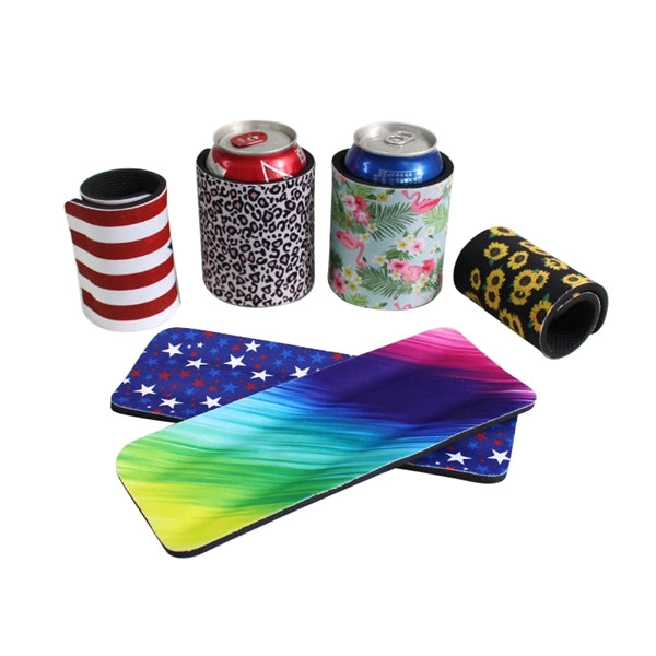 Full Color Sublimation Neoprene Slap Wrap Can Cooler