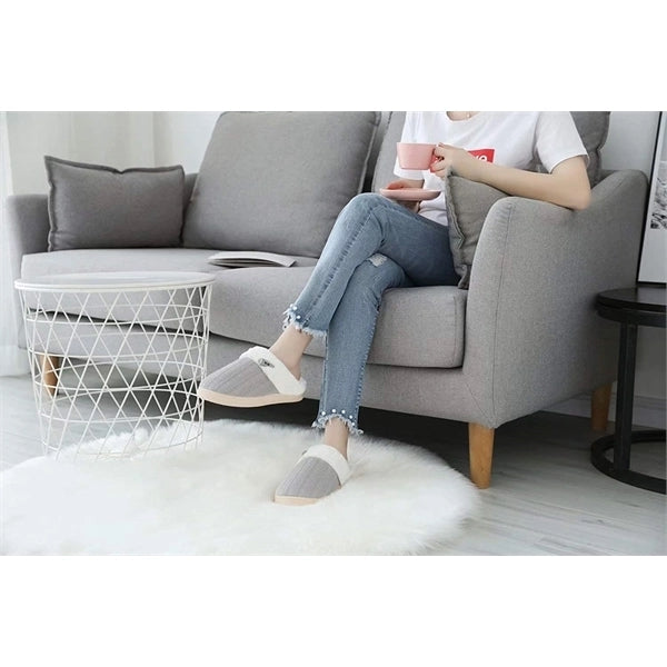 Warm Comfy Memory Foam House Slippers