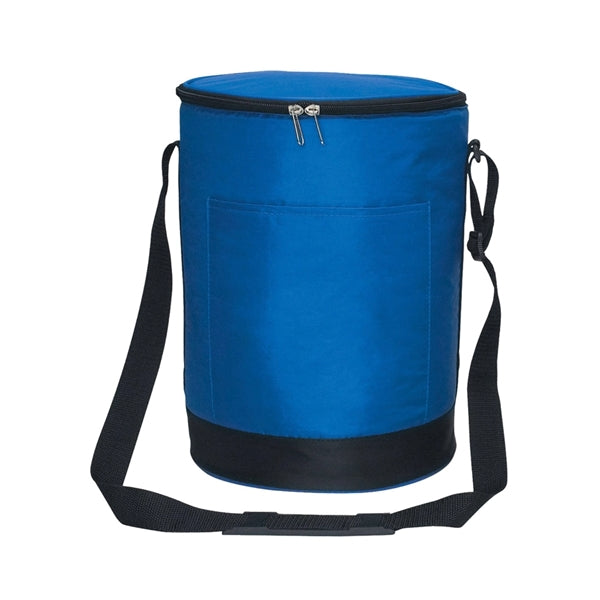70D Nylon Leakproof Insulated Round Zipper Lock Cooler Bag