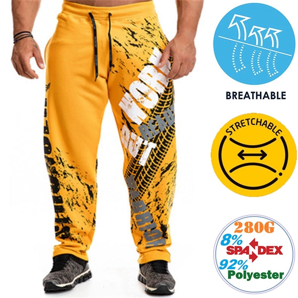 Men's 280GSM Spandex Interlock Fleece Track Pants