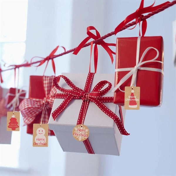 Christmas Kraft Paper Gift Tags DIY Label String