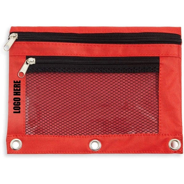 3 Ring Binder Bag w/Zipper