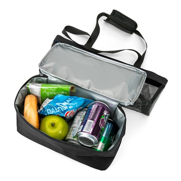 Printed Mesh Beach Tote Bag with Insulated Cooler