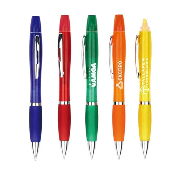 Imprinted Twin Write Highlighter Pen