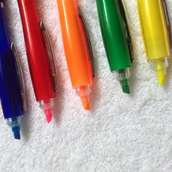 Imprinted Twin Write Highlighter Pen