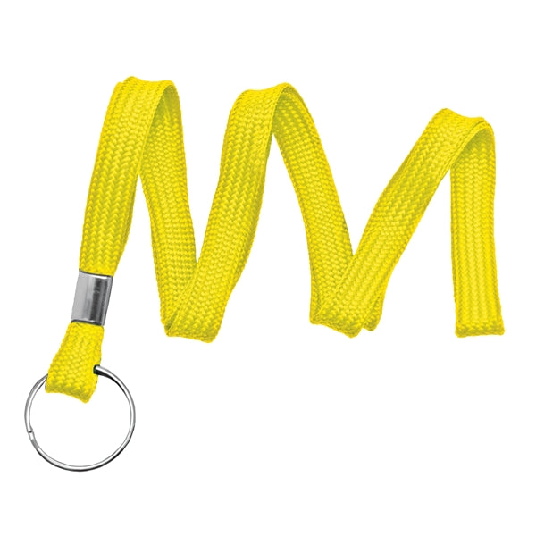 3/8" Blank Non-Breakaway Polyester Lanyard with Split Ring