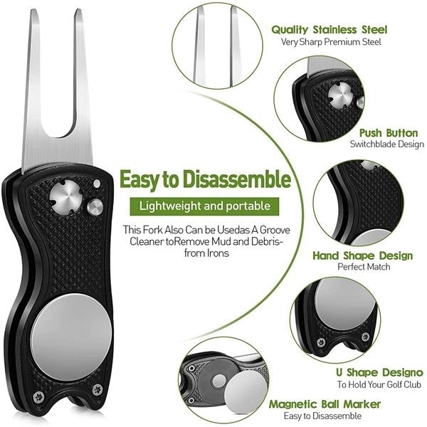 Stainless Steel Foldable Golf Divot Tool
