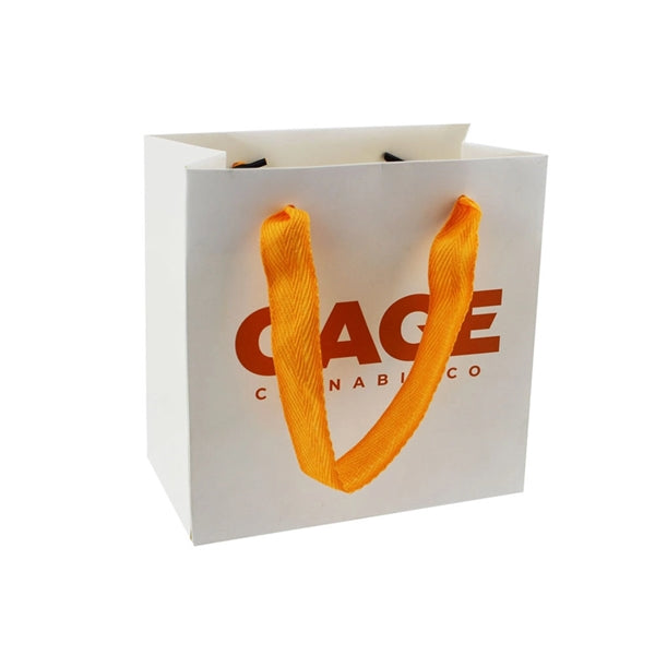 Matte Laminate Euro Tote Bag w/ Ribbon Handle