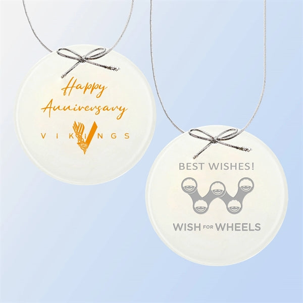 White Circle Ornament