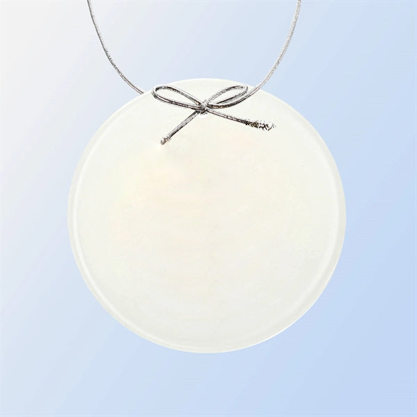 White Circle Ornament