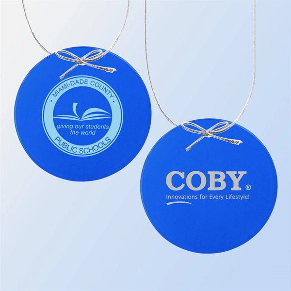 Colored Circle Ornament - Blue