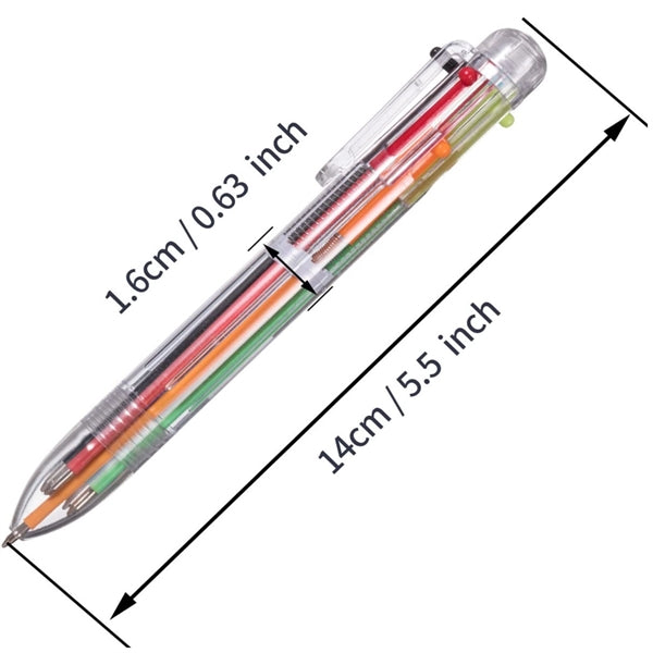 Multicolor 6-in-1 Ballpoint Pens Highlighter