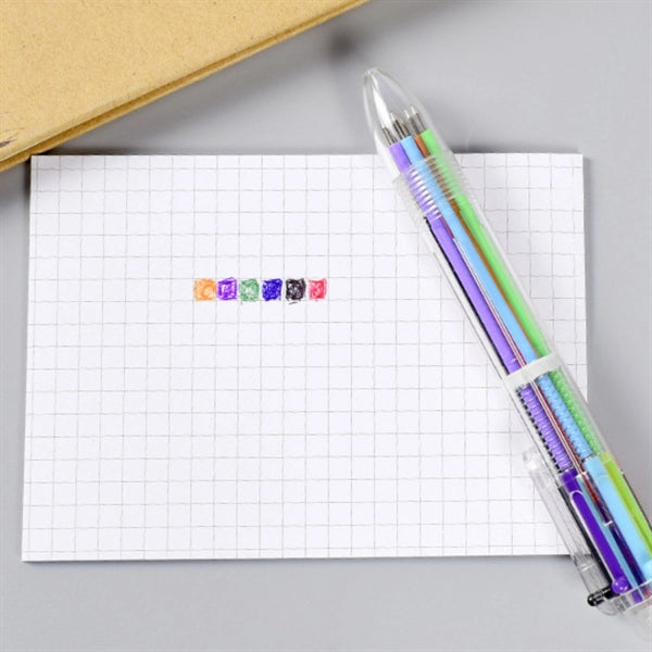 Multicolor 6-in-1 Ballpoint Pens Highlighter