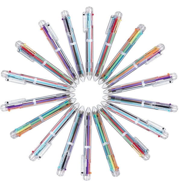 Multicolor 6-in-1 Ballpoint Pens Highlighter