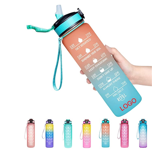 Sport Water Bottle with Straw