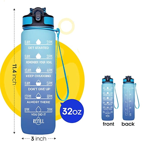 Sport Water Bottle with Straw