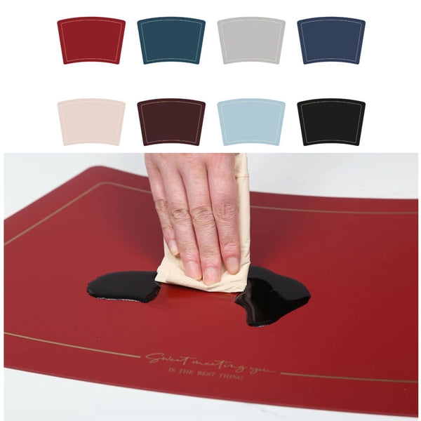 Faux Leather Table Placemats