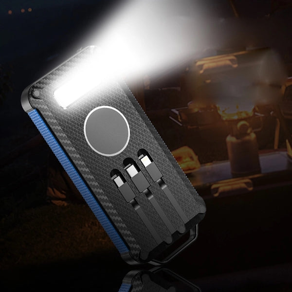 QI Wireless Solar Power Bank 10000mAh With LED Light