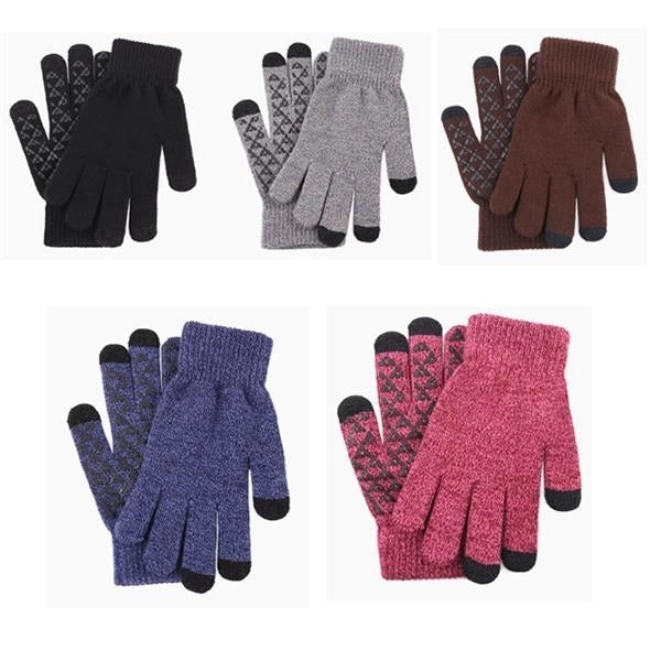 Anti-Slip Touch Screen Knit Gloves