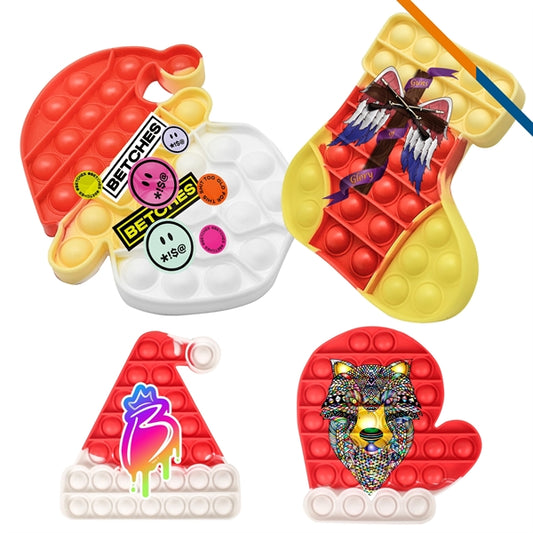 Xmas Push Pop Bubble Toy