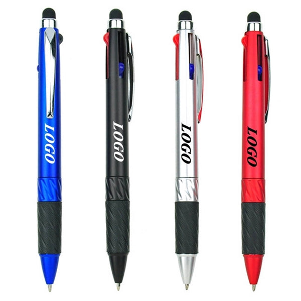 Tri-Color Pen with Stylus