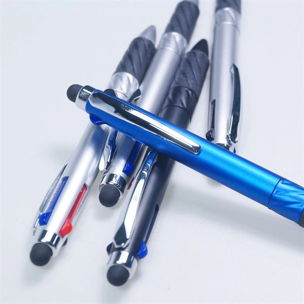 Tri-Color Pen with Stylus