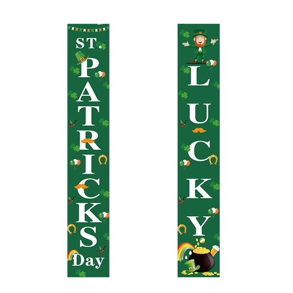 Happy St Patricks Day and Lucky Banner Decor for Home