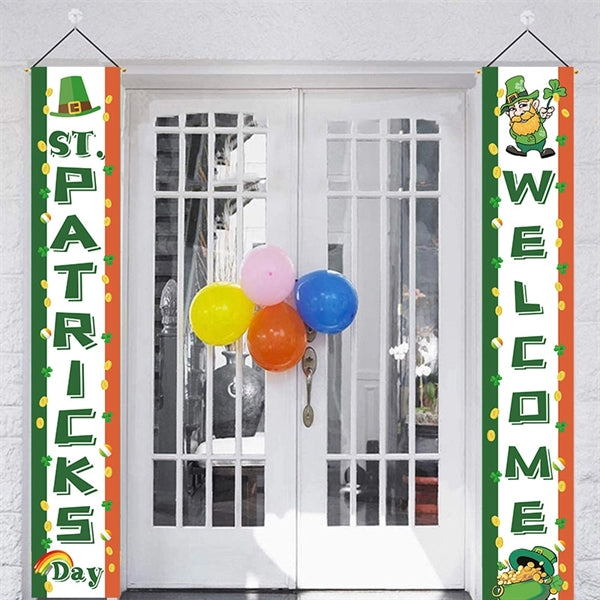 Happy St Patricks Day and Lucky Banner Decor for Home