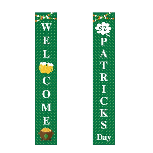Happy St Patricks Day and Lucky Banner Decor for Home