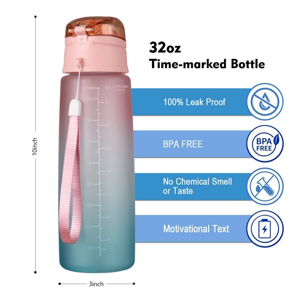 32oz Time Mark Water Bottle