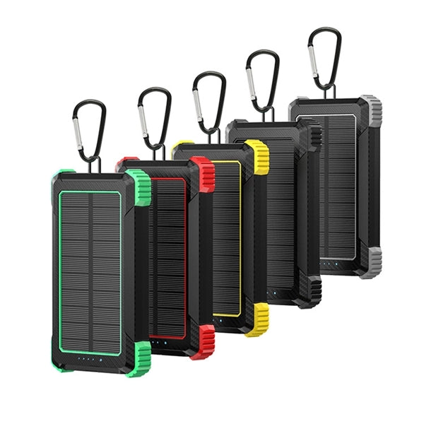 Dual USB Output QI Fast Charger Solar Power Bank 10000mAH